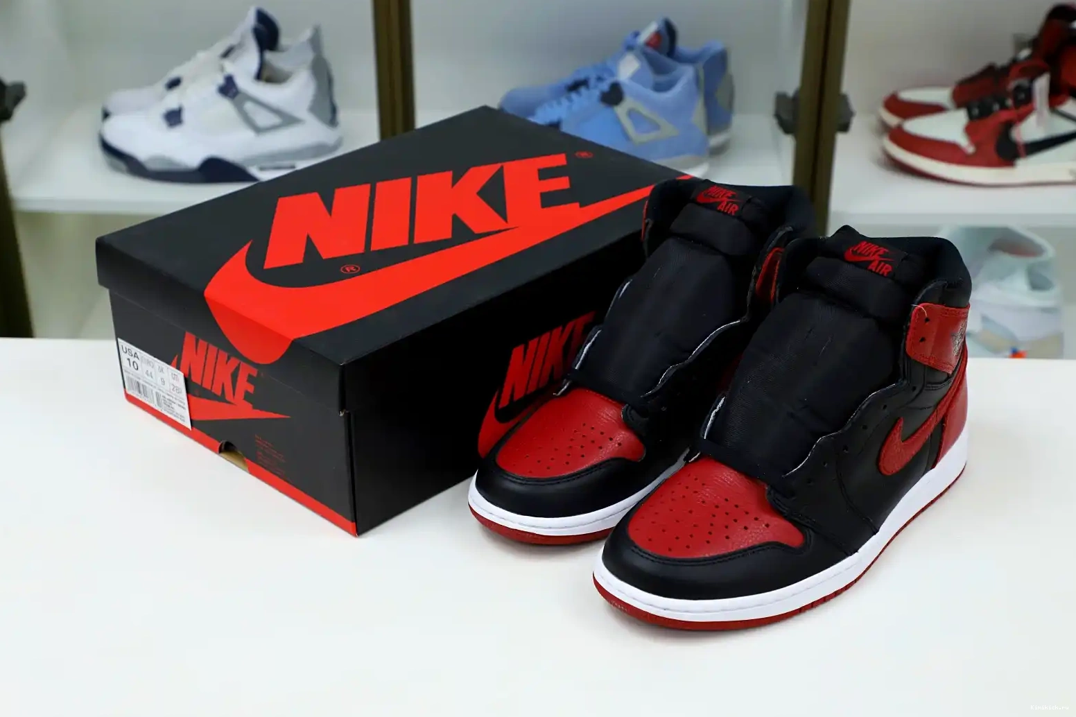 RETRO JORDAN AIR 'BRED' Kimikick OG 1 HIGH 0403